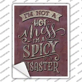 Spicy Disaster Novelty Rectangle Sticker Decal