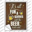 Until Beer Runs Out Novelty Rectangle Sticker Decal