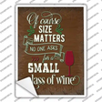 Small Glass Of Wine Novelty Rectangle Sticker Decal