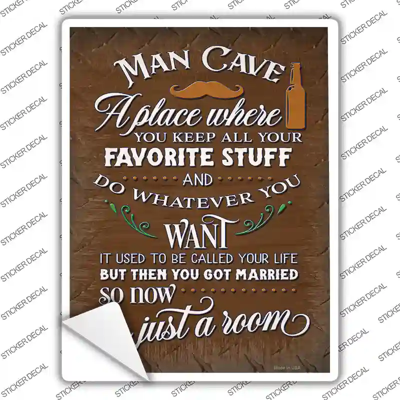 Its Just A Room Novelty Rectangle Sticker Decal