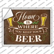 Keep Your Beer Novelty Rectangle Sticker Decal