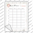 Meal Planner Novelty Rectangle Sticker Decal