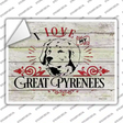 I Love My Great Pyrenees Novelty Rectangle Sticker Decal
