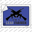Im A Lead Farmer Novelty Rectangle Sticker Decal