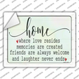 Where Love Resides Novelty Rectangle Sticker Decal