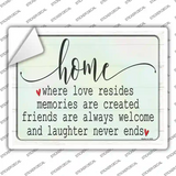 Where Love Resides Novelty Rectangle Sticker Decal