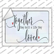 Built A Life They Loved Novelty Rectangle Sticker Decal