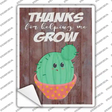 Helping Grow Yellow Dots Cactus Novelty Rectangle Sticker Decal