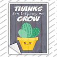 Helping Grow Cactus Trio Novelty Rectangle Sticker Decal