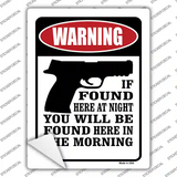 If Found Here Novelty Rectangle Sticker Decal