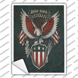 United States Veteran Eagle Novelty Rectangle Sticker Decal