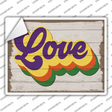 Love Rainbow Novelty Rectangle Sticker Decal