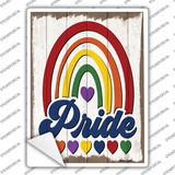 Pride With Rainbow Novelty Rectangle Sticker Decal