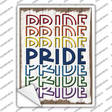 Rainbow Pride Novelty Rectangle Sticker Decal