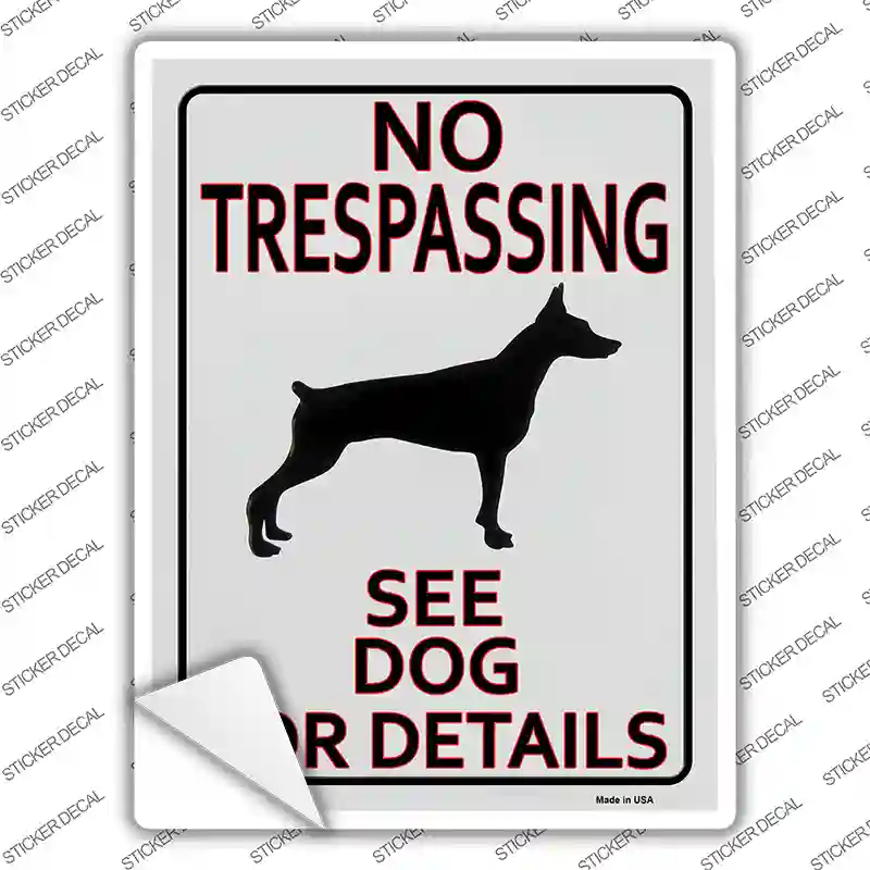 See Dog For Detail Novelty Rectangle Sticker Decal