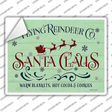 Flying Reindeer Co Novelty Rectangle Sticker Decal