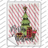 Merry Christmas Tree Novelty Rectangle Sticker Decal