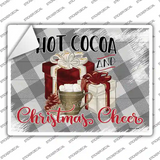 Hot Cocoa Christmas Cheer Novelty Rectangle Sticker Decal
