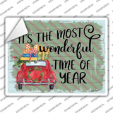 Most Wonderful Time Of The Year Novelty Rectangle Sticker Decal