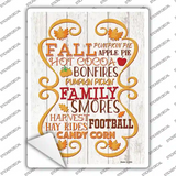Fall Autumn Season Novelty Rectangle Sticker Decal