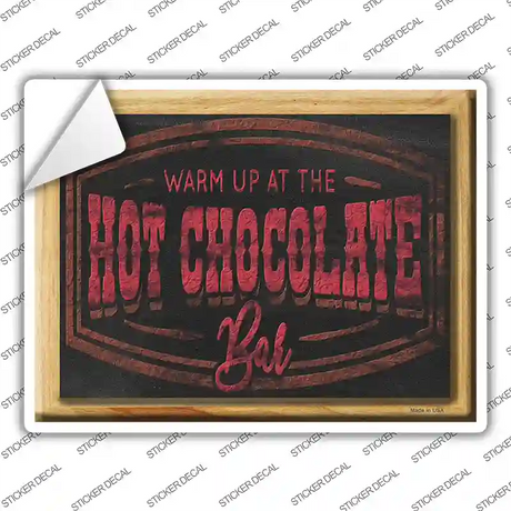 Hot Chocolate Bar Novelty Rectangle Sticker Decal