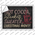 Hot Cocoa Blankets Sweater Movie Novelty Rectangle Sticker Decal