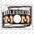 Blessed Volleyball Mom Novelty Rectangle Sticker Decal