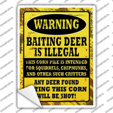 Deer Baiting Illegal Novelty Rectangle Sticker Decal
