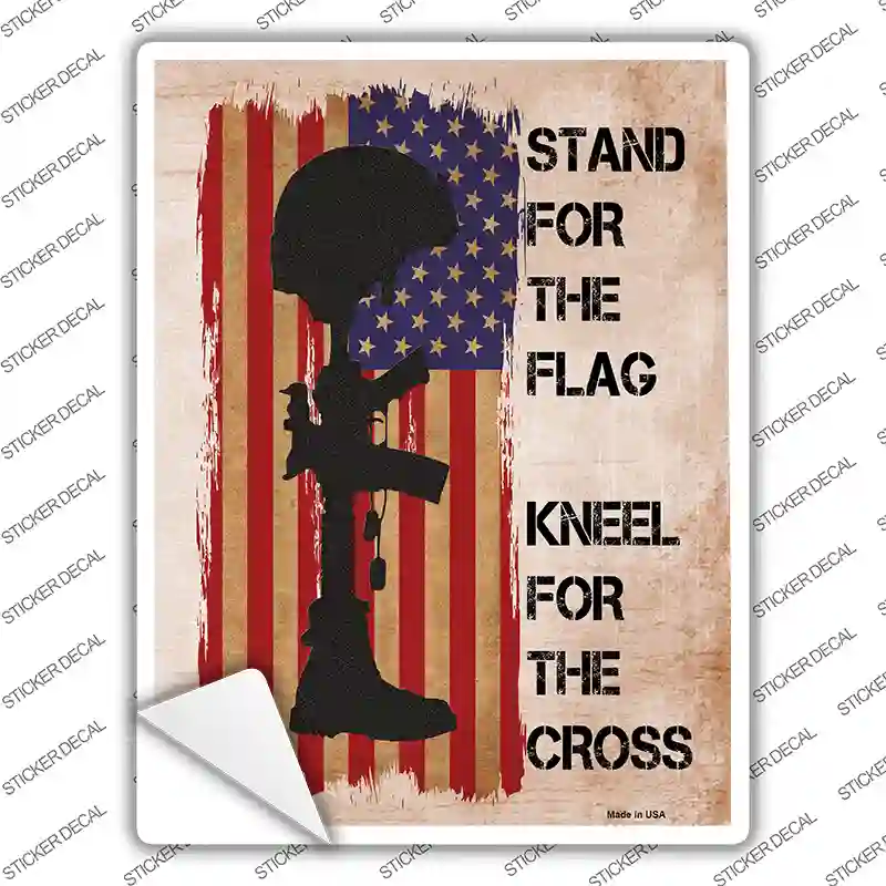 Stand for the Flag Novelty Rectangle Sticker Decal