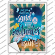 Sand Between Your Toes Novelty Rectangle Sticker Decal