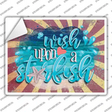 Wish Upon a Starfish Novelty Rectangle Sticker Decal