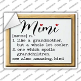 Mimi Definition Novelty Rectangle Sticker Decal