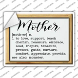Mother Definition Novelty Rectangle Sticker Decal