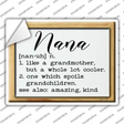 Nana Definition Novelty Rectangle Sticker Decal
