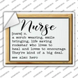 Nurse Definition Novelty Rectangle Sticker Decal