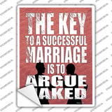 Argue Naked Novelty Rectangle Sticker Decal