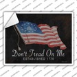 Dont Tread on Me Est 1776 Novelty Rectangle Sticker Decal