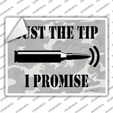 Just The Tip I Promise Novelty Rectangle Sticker Decal