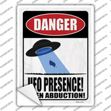 UFO Presence Cow Novelty Rectangle Sticker Decal