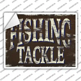 Fishing Tackle Novelty Rectangular Sticker Decal