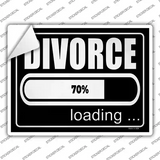 Divorce Loading Novelty Rectangle Sticker Decal