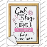 God Is Our Refuge Novelty Rectangle Sticker Decal
