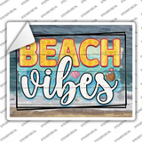 Beach Vibes Waves Novelty Rectangle Sticker Decal