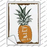 You Had Me At Aloha Novelty Rectangle Sticker Decal