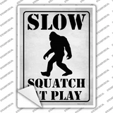 Slow Squatch At Play Novelty Rectangle Sticker Decal
