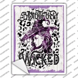 Beautifully Wicked Purple Novelty Rectangle Sticker Decal