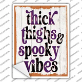 Thick Thighs Novelty Rectangle Sticker Decal