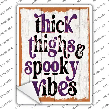 Thick Thighs Novelty Rectangle Sticker Decal