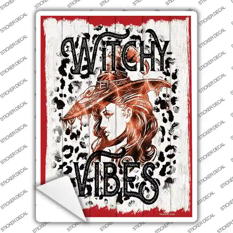 Witchy Vibes Novelty Rectangle Sticker Decal