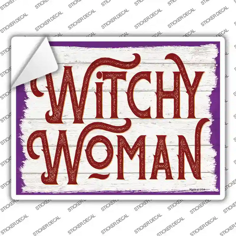 Witchy Woman Novelty Rectangle Sticker Decal